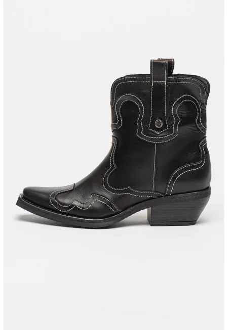 Кожени боти Waynoa - Черен