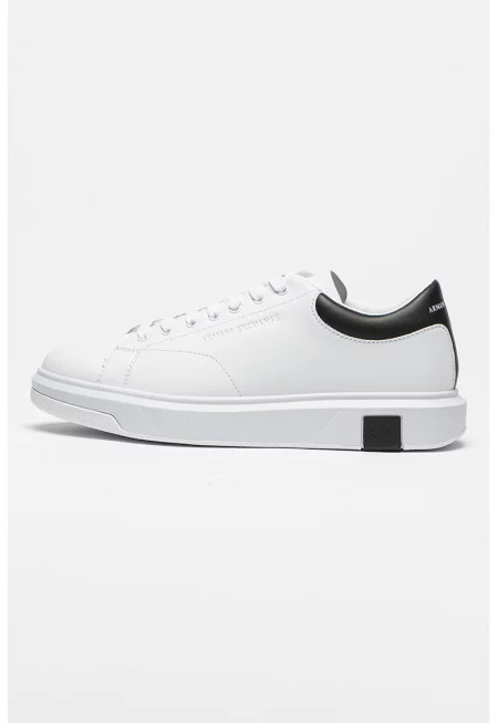 Кожени спортни обувки - Бял/Черен