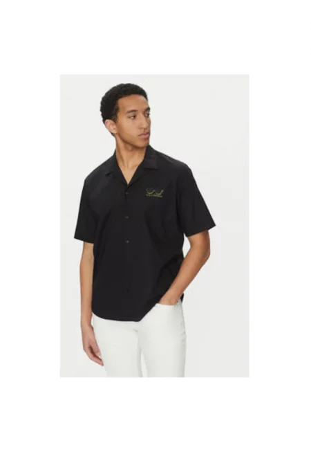 Мъжка риза  605443 552600 - Памук - Черен