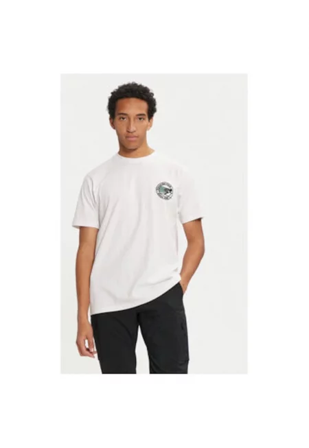 Мъжка тениска -  304636554 - Памук - Бяла - Бял