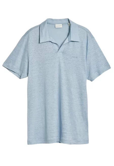 Мъжка тениска -  Лен - Син - Син