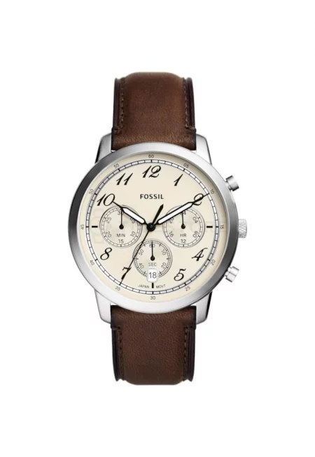 Мъжки часовник FOSSIL NEUTRA Хронограф FS6022 - метал - кожена каишка - минерално стъкло - 42мм