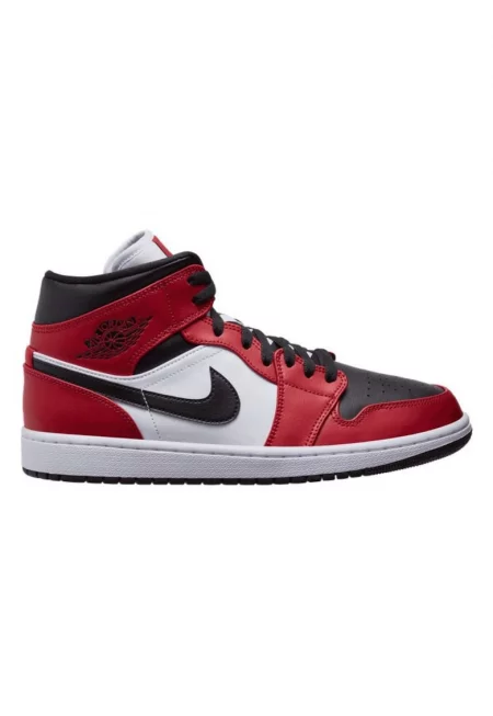Мъжки спортни обувки AIR JORDAN 1 MID C/O -  Екологична кожа - Червен