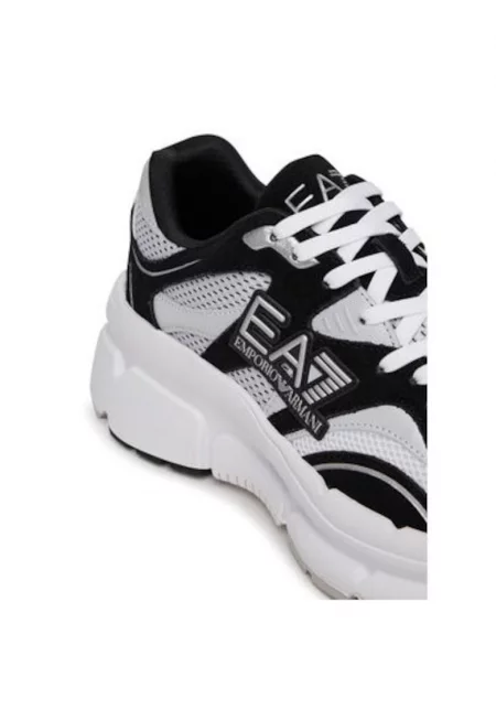 Мъжки спортни обувки - X8X237 XK425 -  Emporio Armani - Текстил - Бели - Бял