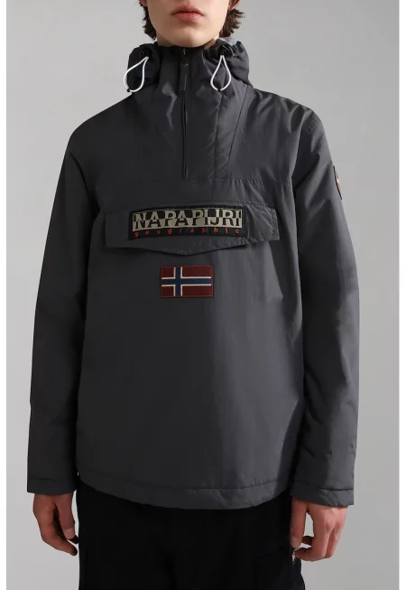 Непромокаемо зимно яке Rainforest с качулка - Tъмносив