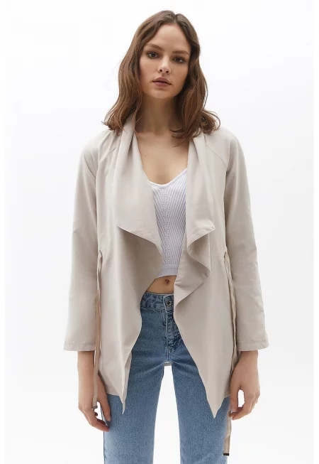 Отворено сако - Светло сив