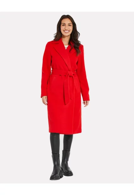 Палто Decaf 6747 със застъпен дизайн