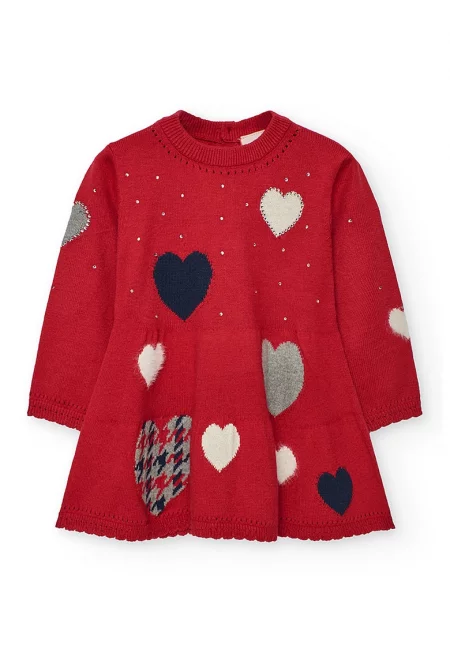 Плетена рокля на сърца