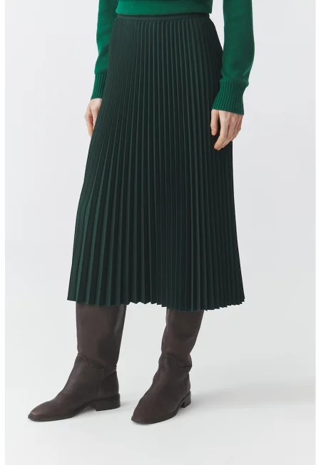 Плисирана пола - Бледозелен