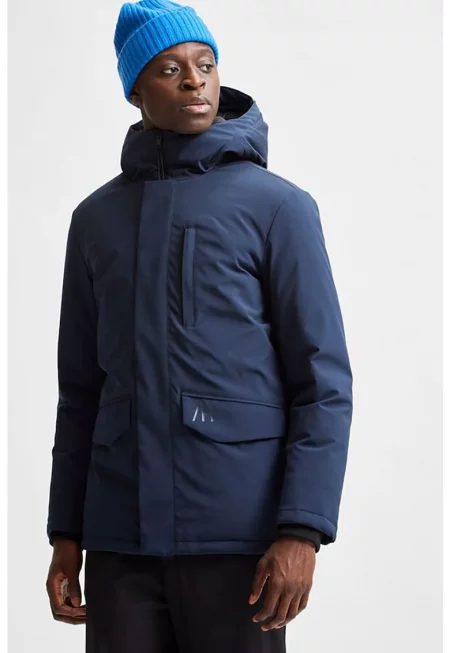 Подплатено зимно яке с качулка