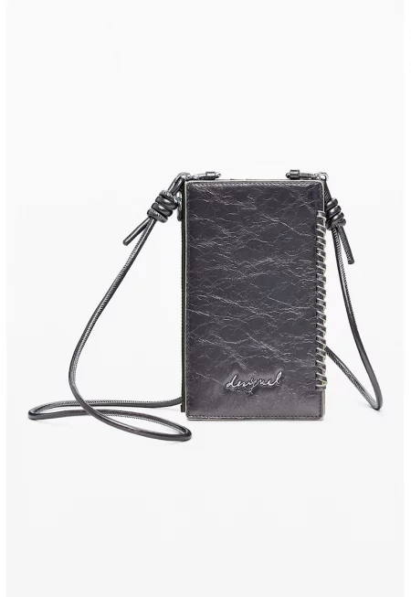 Портфейл от еко кожа - Сребрист