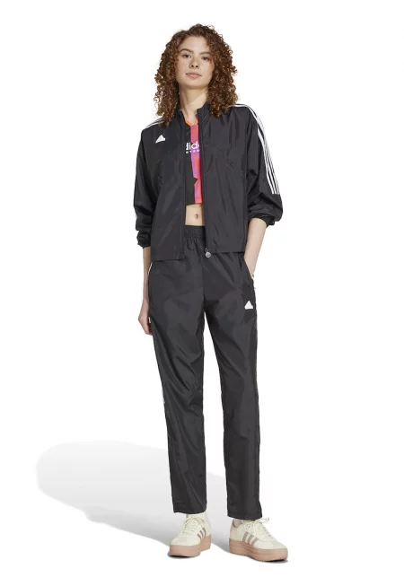 Прав панталон Tiro с цепки с цип - Черен/Бял