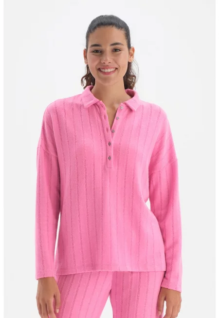 Пуловер с паднали ръкави