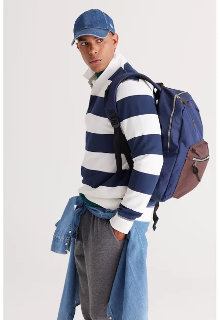 Раиран суитшърт с яка