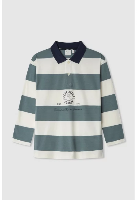 Раирана блуза с яка