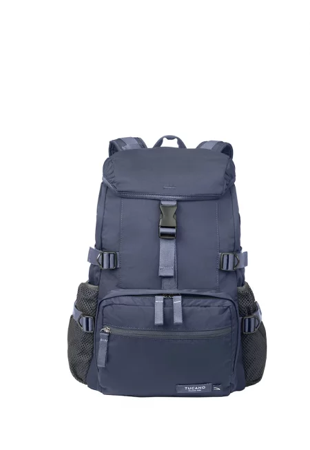 Раница с омекотен гръб - Син