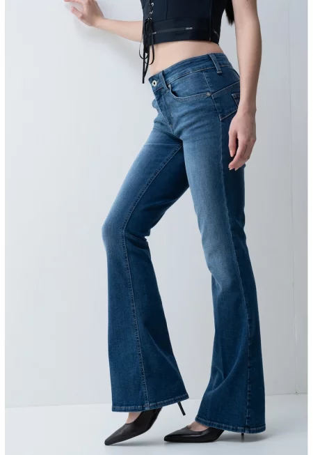 Разкроени дънки - Тъмносин