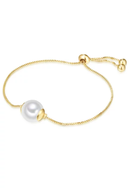 Регулируема гривна с покритие от 14K злато - Златист