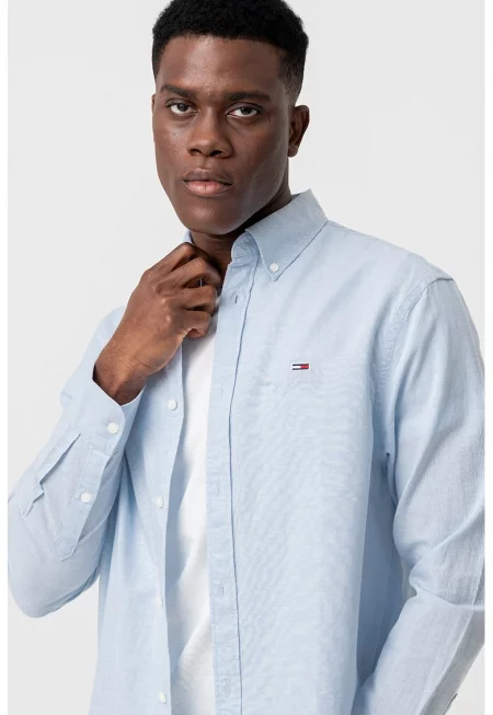 Риза с органичен памук и лен