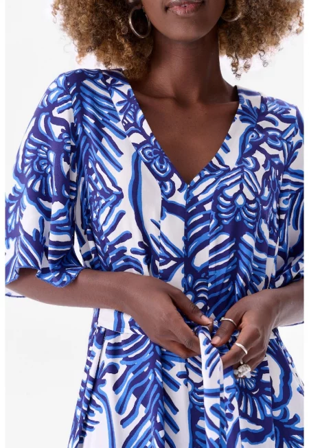 Рокля с флорален принт Рене