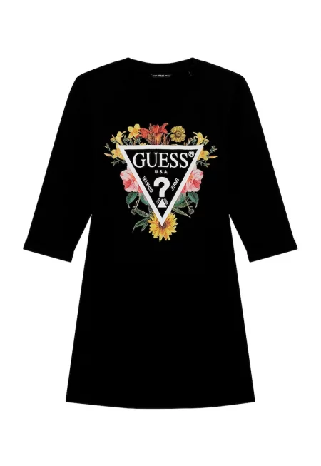 Рокля тип суитшърт с лого