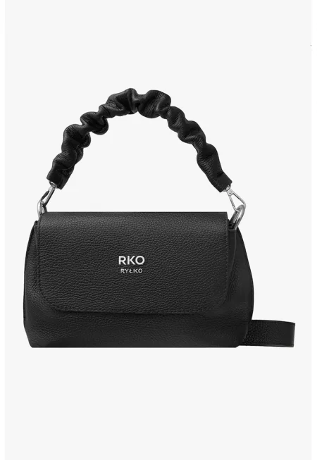RYLKO - Кожена чанта с лого - Черен