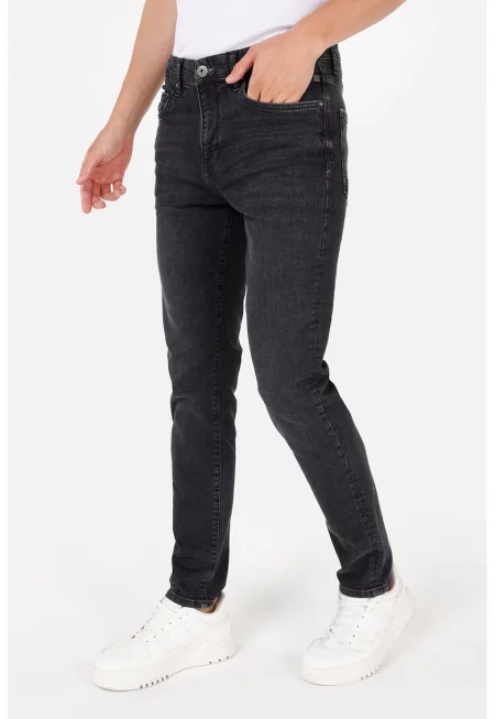 Слим дънки - Черен