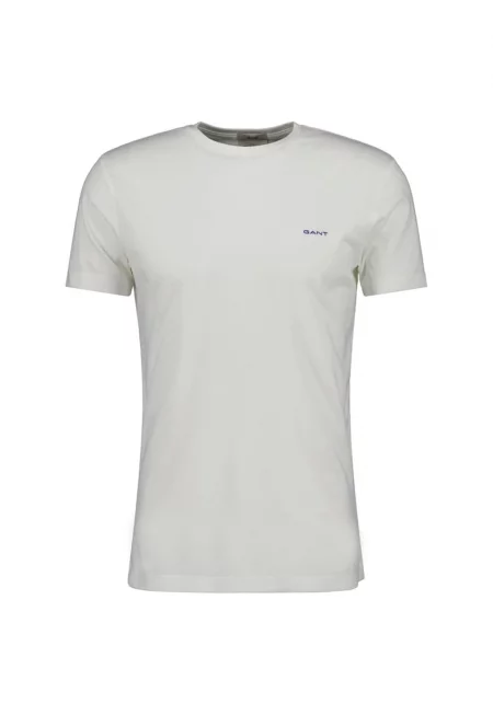 Слим памучна блуза 20871 - Бял