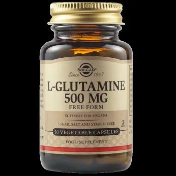 СОЛГАР Л-глутамин растителни капс. 500 мг. х 50