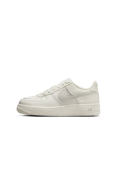 Спортни обувки -  Air Force 1 Gs Jds - Естествена кожа - Бели -