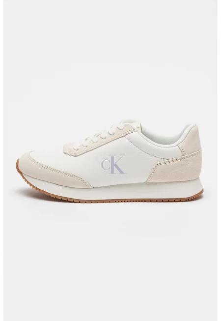 Спортни обувки от кожа и велур Runner Lace Up Low Mix