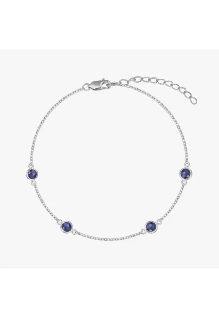 Сребърна гривна Birthstonedwqf