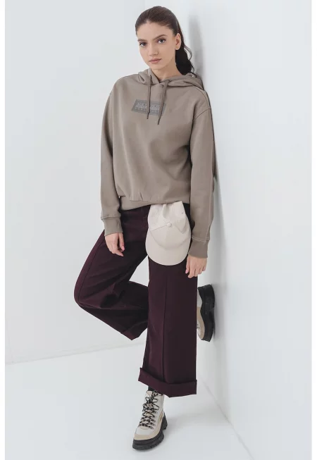 Стандартно худи с лого - Каки