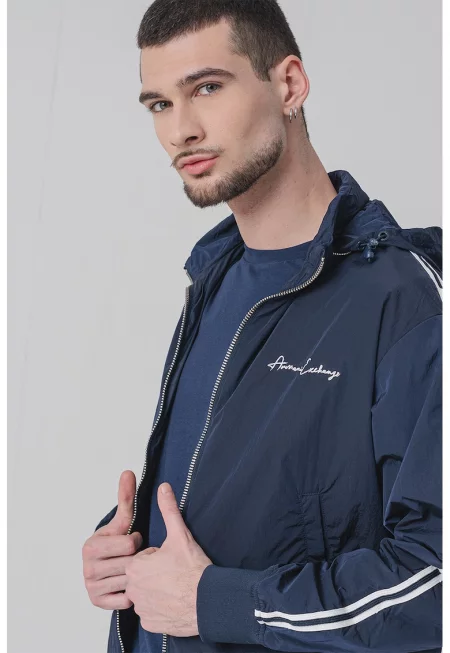 Стандартно яке с лого - Бял/Тъмносин