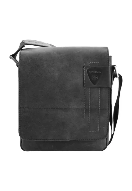Strellso - Кожена чанта - Черен