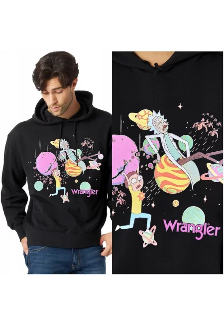 Суичър  Rick & Morty - черен - стандартна кройка