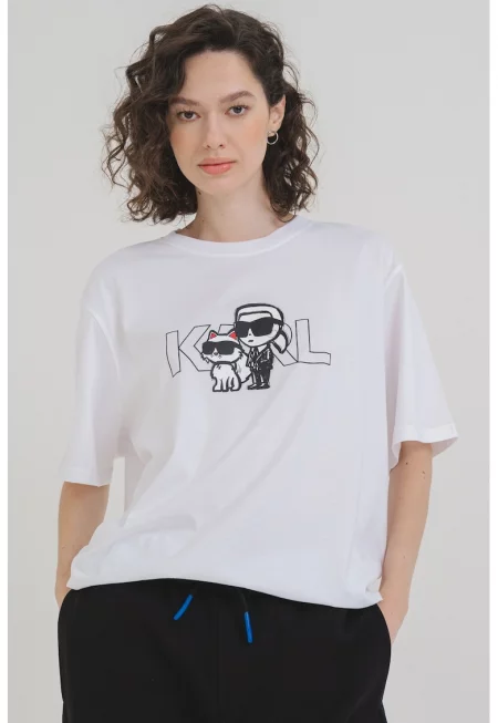 Свободна тениска Ikon Seasonal - Бял