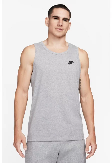 Топ Sportswear с изрязан гръб и бродирано лого