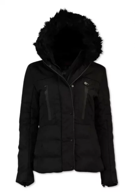 Ватирано яке  черно - полиестер - за жени - лайфстайл - дейности на открито -