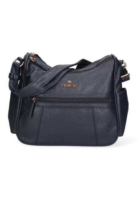 Чанта през рамо Seraphina Lux от еко кожа - Тъмносин