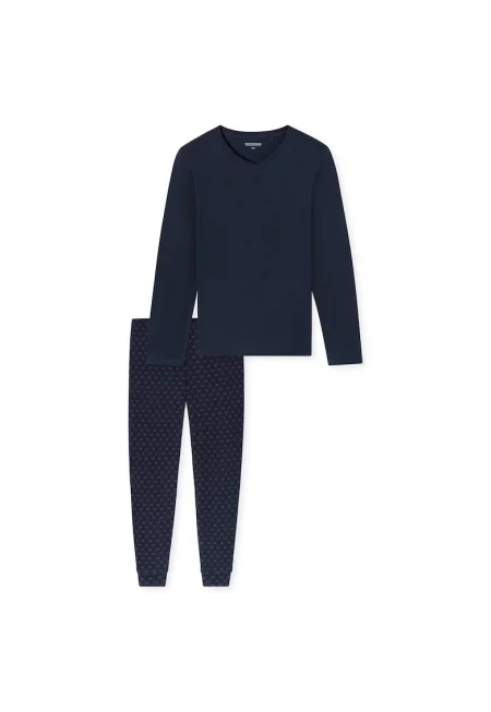 Дълга пижама с графика