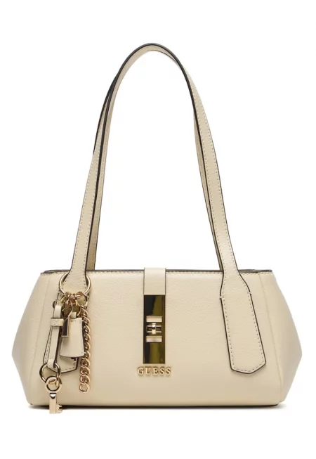 Дамска чанта  Brooke - 27x15x12см - екологична кожа - златни детайли - комплект с висулки