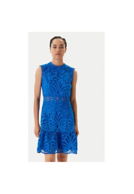 Дамска рокля  241-ROSLI - Полиестер - Син