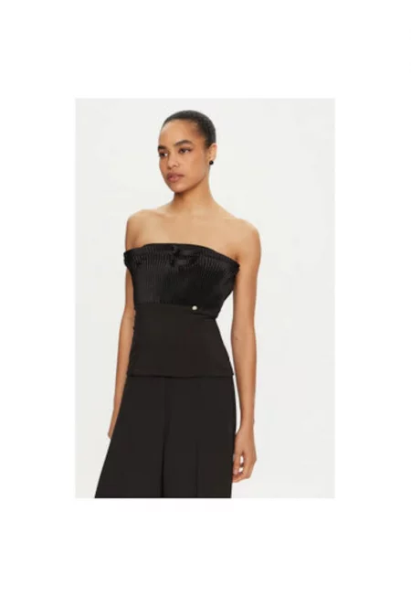 Дамска тениска -  305015594 - Полиестер - Черен - Черен