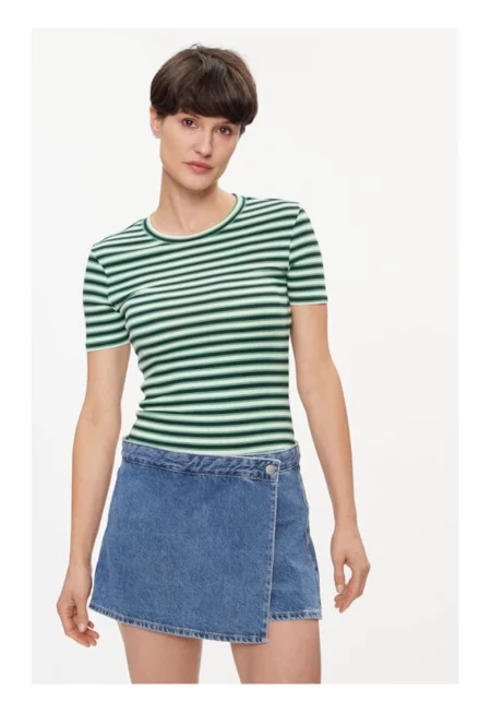 Дамска тениска -  79330 - Памук - Зелена