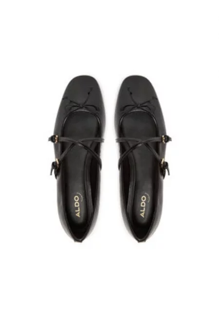 Дамски балетки -  екокожа - черни