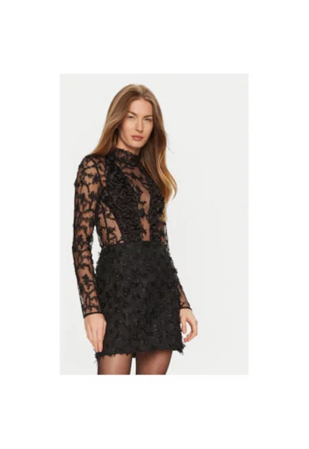 Дамски боди -  304765803 - Полиамид - Черен - Черен