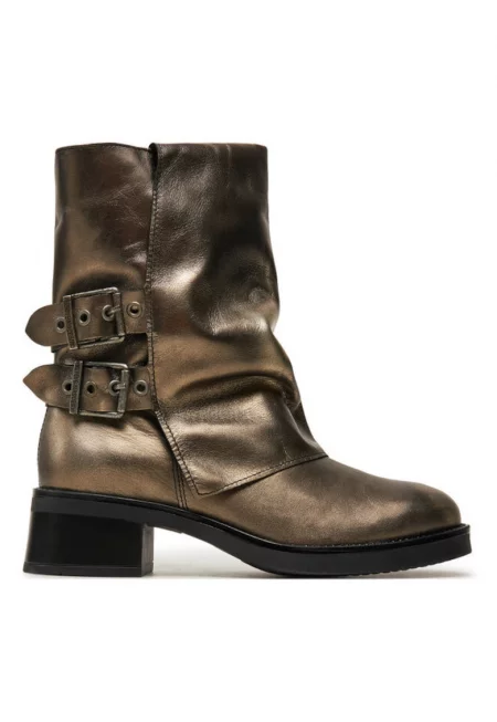 Дамски ботуши  304364990 - Естествена кожа - Златни - Златист