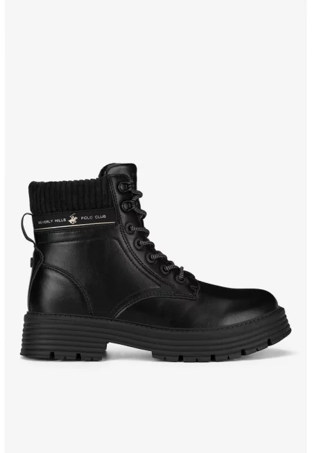 Дамски ботуши  5903419364266 - Синтетични - Черни - Черен