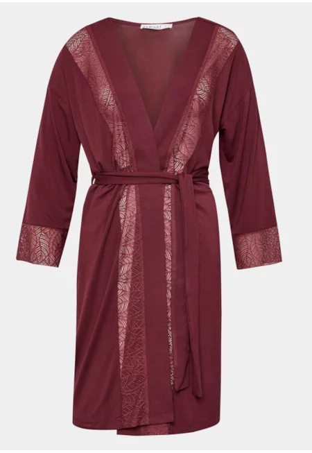 Дамски халат -  303152253 - Вискоза - Червен - Червен